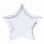 Balon foliowy srebrna gwiazda 45cm 18 cali 1szt
