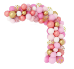 Girlanda balonowa różowa z taśmą do girland łuk