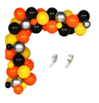 Girlanda balonowa pomarańczowa taśmą zestaw Budowa