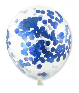 Balony lateksowe z konfetti chaber 12 cali 5 szt