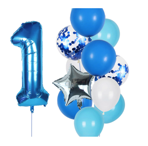zestaw balonów urodzinowych chłopca