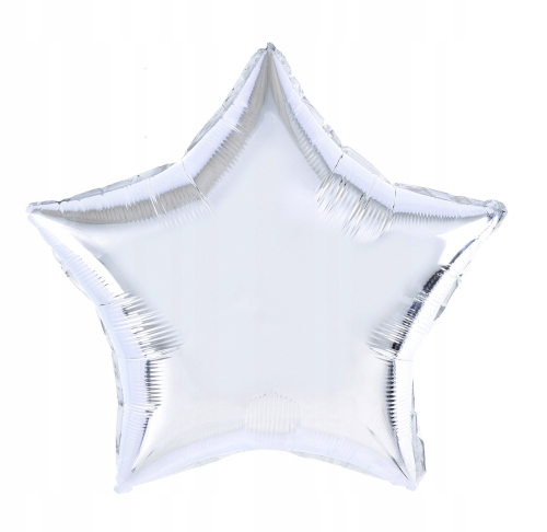 balon foliowy gwiazda srebrna 45cm