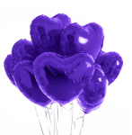 Bukiet balonów foliowe Serca 8szt 45 cm