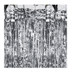 Kurtyna imprezowa srebrna 100 x 200 cm