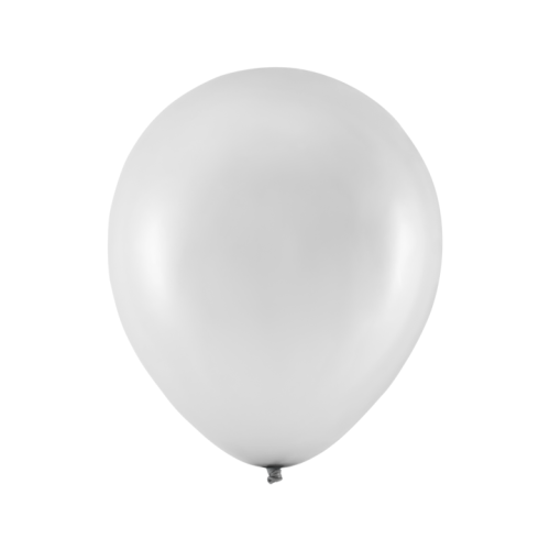 balon lateksowy srebrny