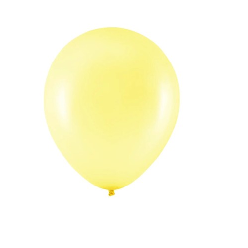 balon lateksowy żółty metaliczny 12 cali