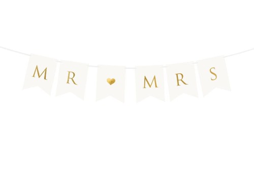 Zestaw dekoracji na wesele baner MR MRS zestaw balonów złotych Rocznica