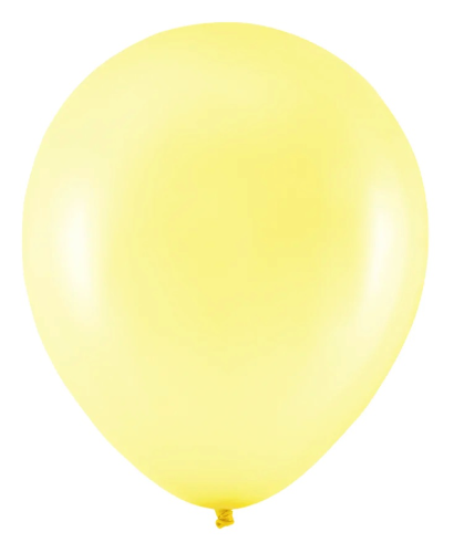 Balony lateksowe żółte metaliczne 20 szt 5 cali