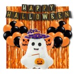 Zestaw dekoracji na Halloween z kurtyną Duchem