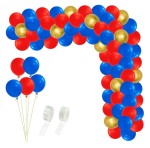 Girlanda balonowa granatowo czerwona