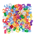 Klips do balonów kolorowy mix zamknięcie 100 szt