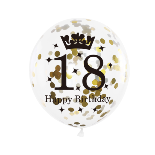 balony lateksowe z konfetti 12 cali