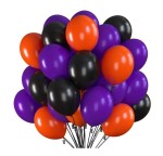 Bukiet balonów na Halloween Noc Duchów Fiolet