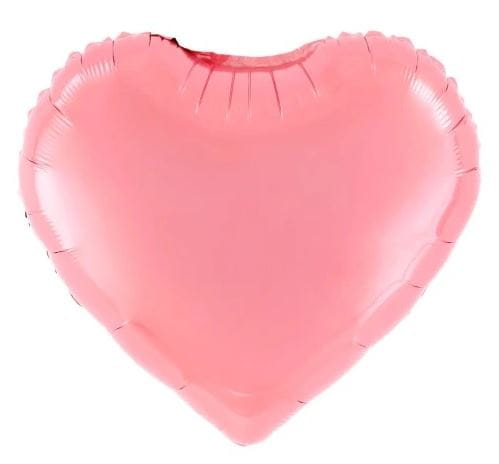 balon foliowy serce różowe 45cm