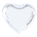 Balon foliowy serce srebrne 45 cm 18cali