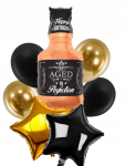 Bukiet balonów na 30 40stkę z Whisky dla męża