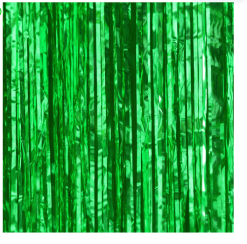 kurtyna foliowa zielona