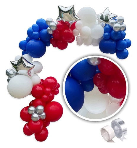 Girlanda balonowa USA Marvel czerwono granatowa