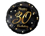 Balon foliowy okrągły Happy 30 Birthday