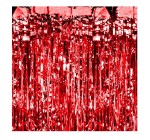 Kurtyna imprezowa czerwona 100 x 250 cm