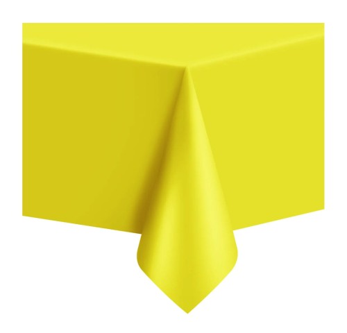 Obrus foliowy jednorazowy żółty 137x274cm