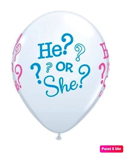 balon lateksowy he or she 12 cali