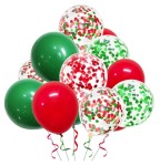 Bukiet balonów na Mikołajki Czerwono Zielone Święta