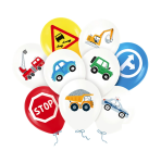 Balony lateksowe z nadrukiem Auta 12 cali 9 szt