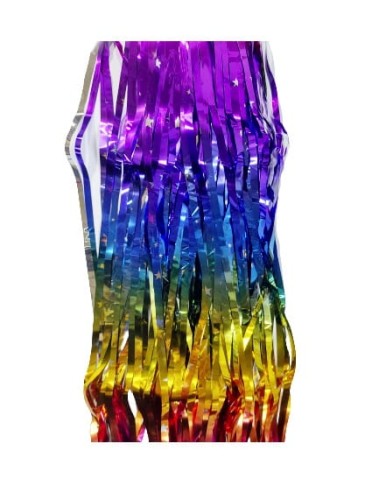 Kurtyna tęczowa 100x200cm wielokolorowa w gwiazdki