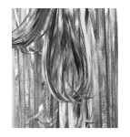 Kurtyna dekoracyjna srebrny chrom efekt 100x200