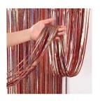 Kurtyna rose gold holograficzna 100x200cm