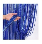 Kurtyna dekoracyjna holograficzna chabrowa 100x200