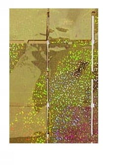 Kurtyna dekoracyjna panelowa złota holograficzna 100x200