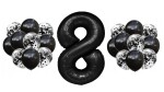 Zestaw Balony na Urodziny Fan Wednesday Addams 0-9