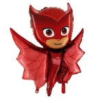 Balon Foliowy - PJ MASKS Pidżamersi Amaya Sowella czerwony