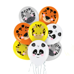 Balony lateksowe Zwierzątka Wild Animals 12 cali 8 szt