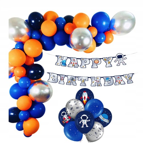 Girlanda balonowa zestaw Kosmos balony urodzinowe