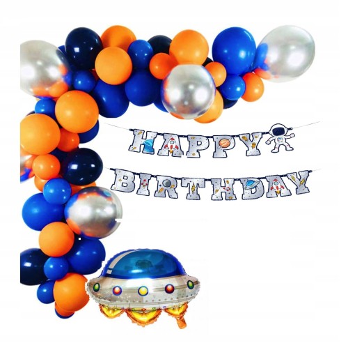 Girlanda balonowa urodzinowa Kosmos Statek Kosmiczny UFO