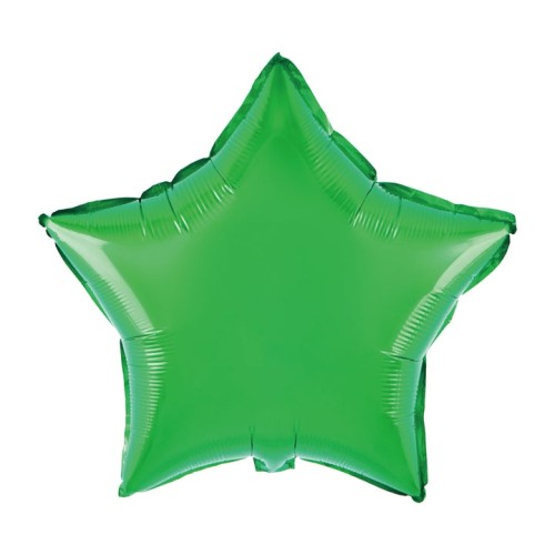 balon foliowy gwiazda zielona 45cm