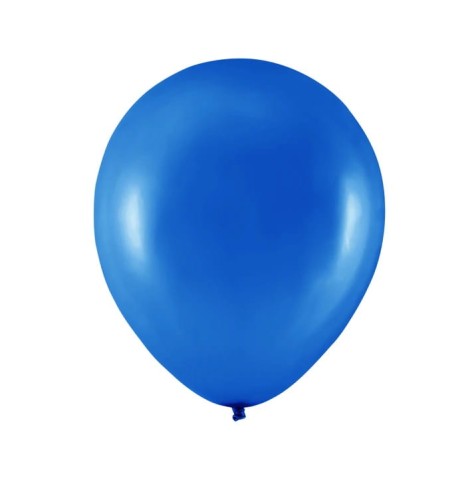 balon lateksowy niebieski metaliczny 30cm