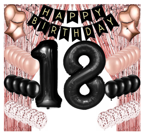 Zestaw balonów na Urodziny dla Kobiety z kurtyną 0-99