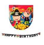 Baner urodzinowy Happy Birthday Piraci