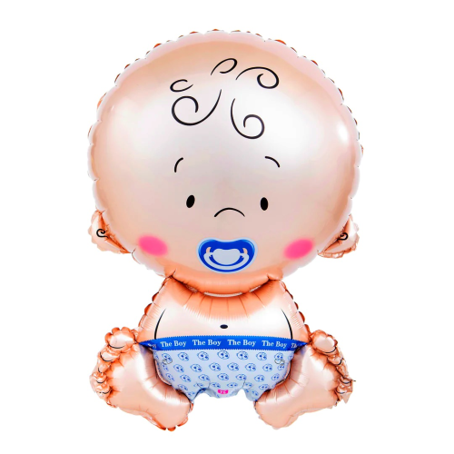 Dekoracje na Baby Shower Balon czarny Boy or Girl