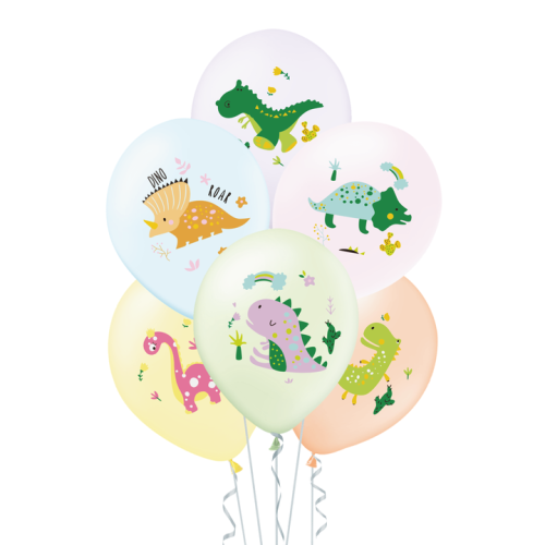 Balony Dinozaury zestaw balonów dla Dziewczynki Urodziny