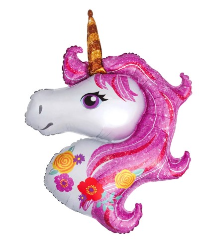 Balon foliowy Jednorożec różowy 82x110cm