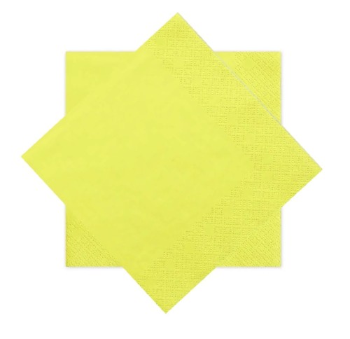 Serwetki papierowe trójwarstwowe żółte 33x33cm 20szt