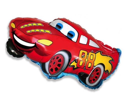 Balon foliowy Uśmiechnięty samochód Auto McQueen 61cm