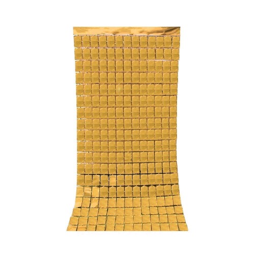 Kurtyna dekoracyjna 200x100cm złota panelowa
