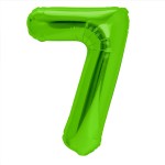Balon foliowy zielona cyfra 7 100cm