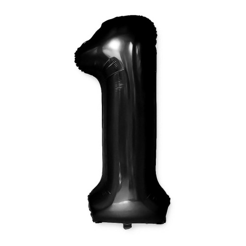 cyfra 1 100cm czarna
